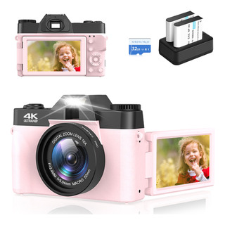 Cámara Digital Autofocus 4k 48mp Con Pantalla Rotación 180° Cámara Digital Autofocus 4k 48mp Con Pantalla Rotación 180°