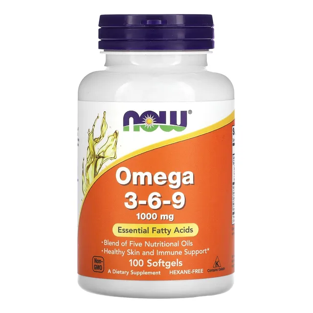 Supplement Now Foods Omega 3-6-9 1000 Mg 100 Cápsulas Blanda