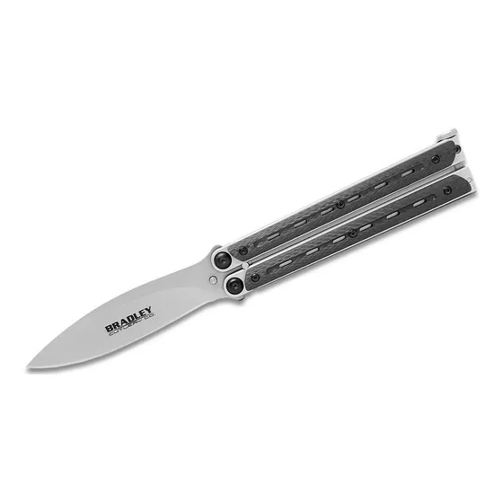 Bradley Kimura Butterfly Balisong Knife Black Cf/usa Bcc903