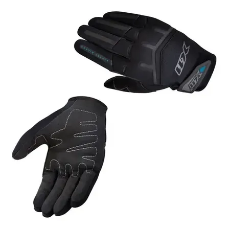 Luva X11 Fit X Antiderrapante Touch Screen Para Moto Preta GGG