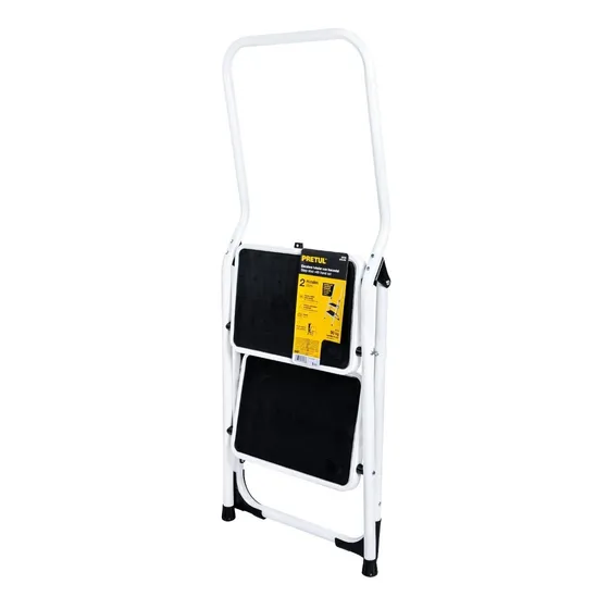Escalera Tubular, Plegable, 2 Peldaños, Pretul  24119