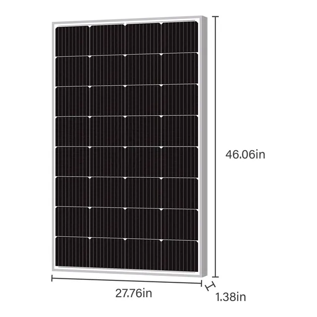 Newpowa 9bb Panel Solar Monocristalino 160 Modulo Para