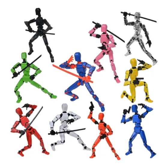 Figura Robot Movible Multiarticulado, Armable, Maniqui