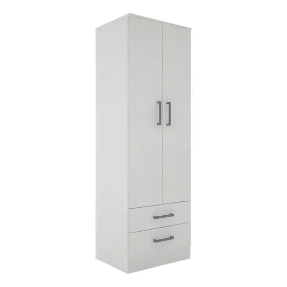 Placard Orlandi Bahía 0.60 Color Blanco De Melamina Con 2 Puertas Batientes