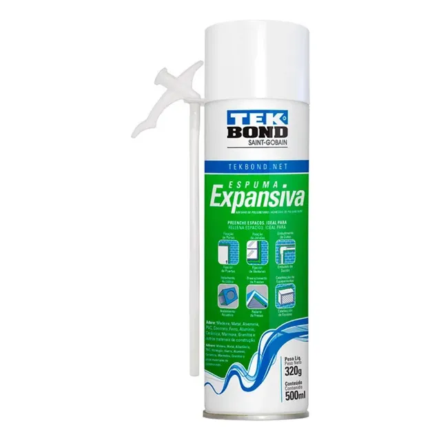 Espuma Expansiva De Poliuretano Tekbond 500 Ml