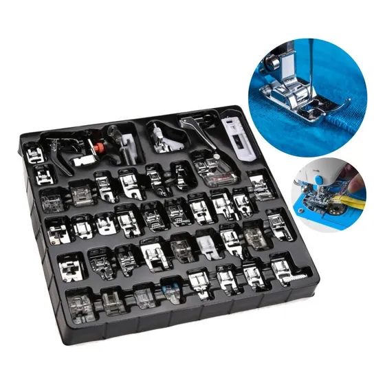 Set Costura Prensatelas Dobladillo Aguja Maquina Coser 42pcs