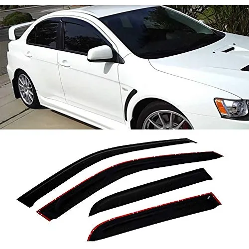 4 Visera Ventana Para Mitsubishi Lancer Evolution 10 Puerta