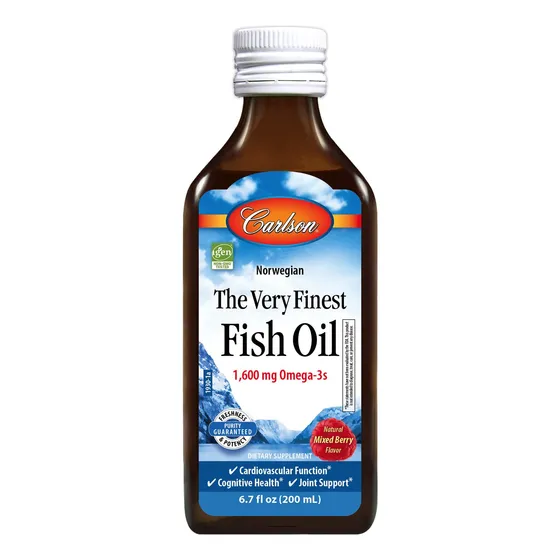 Carlson: El Mejor Aceite De Pescado, 1600 Mg De Omega-3, Líq