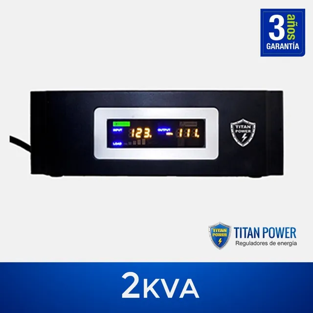 Regulador De Voltaje 2 Kva, 120v, 3 Años De Garantía
