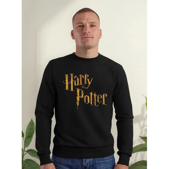 Moletom Harry Potter Logo Geek Filme Blusa De Frio Careca
