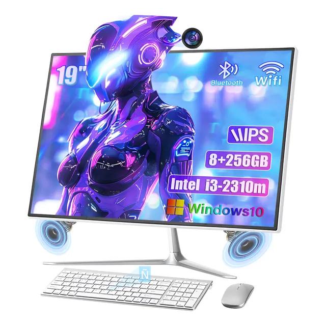 19'' All In One Pc 8+256gb Ssd Intel I3-2310m Teclado+ratón