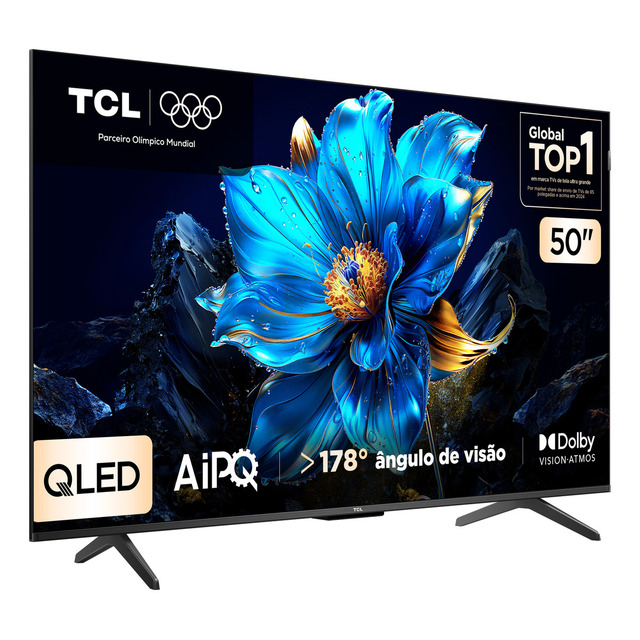 Smart Tv Tcl 50 Polegadas Qled 4k P7k Wifi Bluetooth Google Tv Hdr10+ Dolby Atmos Dolby Vi... Smart Tv Tcl 50 Polegadas Qled 4k P7k Wifi Bluetooth Google Tv Hdr10+ Dolby Atmos Dolby Vi...