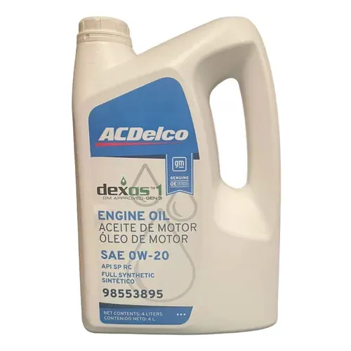 Aceite Acdelco 0w20 4litros Gm Gen3 Chevrolet 98553895