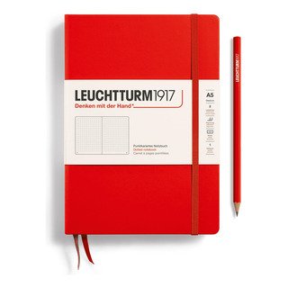Caderno Leuchtturm1917 Capa Dura Média A5 251 Påginas Vermel Caderno Leuchtturm1917 Capa Dura Média A5 251 Påginas Vermel