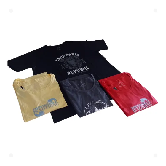 Kit 5 Camisas Camisetas Masculinas Atacado 100% Algodão 