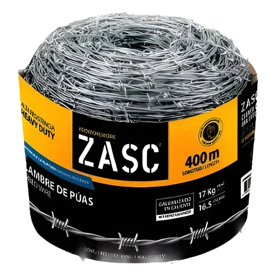 Alambre De Puas 500mts 15awg 25kg Zasc