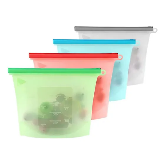 Bolsa De Silicona Reutilizable Multifuncion De 1500ml Cocina