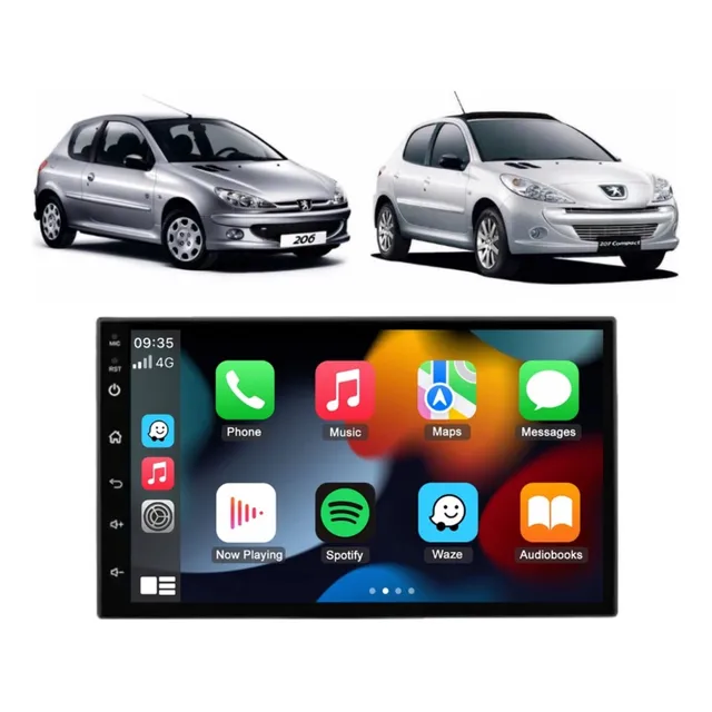Multimedia Android 7 Peugeot 206 207  Wifi Gps Cam Reversa