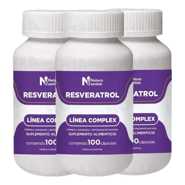 Pack 3 Resveratrol Complex 1200mg Natura Zenlab