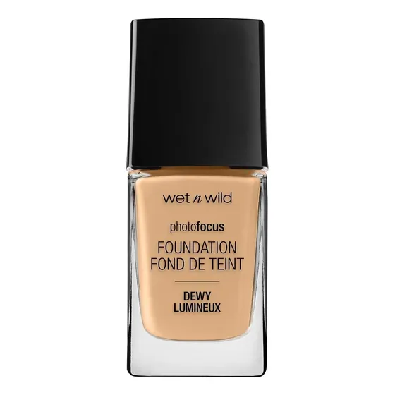 Base de maquillaje líquida Wet n Wild Photo Focus Photo Focus Dewy Foundation Dewy tono bronze beige 1111526 - 28mL