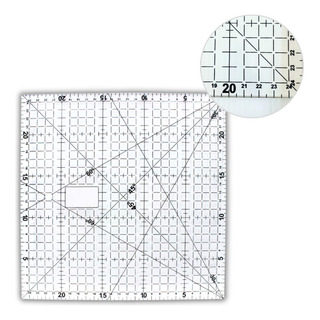 Régua Em Acrilíco 25x25 Para Costura E Patchwork Régua Em Acrilíco 25x25 Para Costura E Patchwork