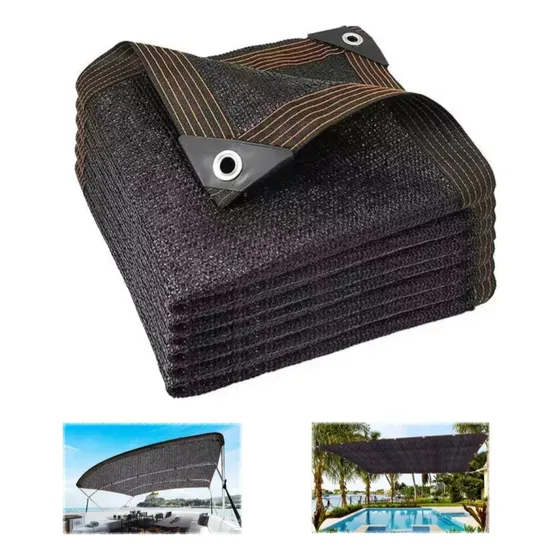 Cortes Malla Sombra Raschel Reforzada Uv 5x3 Mts 95% Negra Para Jardín, Patio, Balcón, Protección Solar Y Privacidad, Con Ojales, Borde Reforzado Y Tela Aislante Antidesgarro