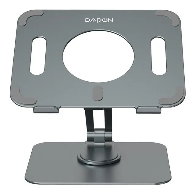 Soporte para Tablet iPad Celular, Base Stand Plegable de Aluminio,Dapon L04 Mini para Tablet 5"-12", 360 ° rotación y Ajuste de Altura sin etapas, Soporte para Ipad,Tablet Portátil ,Color Gris