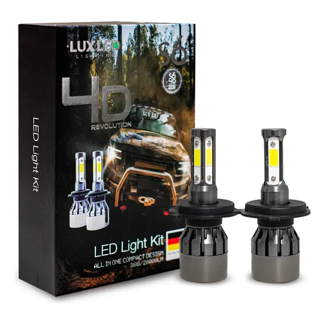 Kit Focos Led S6-4d 4 Caras Tecnología Alemana Auto Moto 