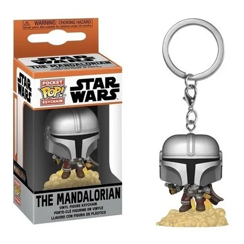 Chaveiro Funko Pocket Pop! Star Wars Mandalorian con Blaster