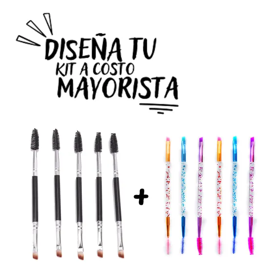 Brocha Pincel Cejas Doble Cepillo Mac