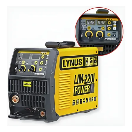 Inversora Lim-220i Multifunção Bivolt Painel Digital Lynus Amarelo 127/220v