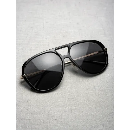 Óculos de Sol Vintage Oval Preto Metal UV-400 Adulto | MercadoLivre