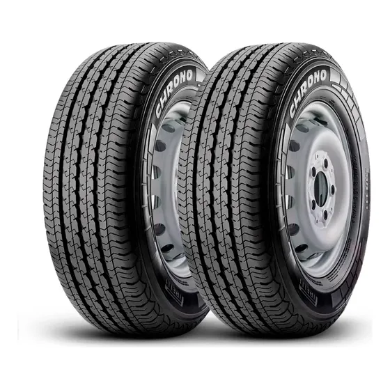 Kit 2 Pneus 185R14 Pirelli Chrono 102R Aro 14 Pneu de carga 8 lonas