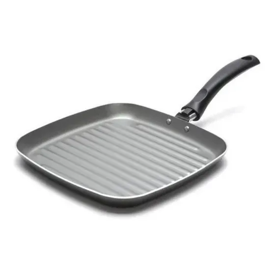 Bifera Plancha Grill 24cm Tramontina Turim Color Negro