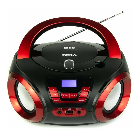 Bria Pb271 Portatil Cd Mp3 Home Audio Fm Radio Mejorado