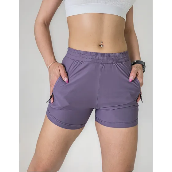 Short I Run Mujer Al Cuerpo Elastizado Dry Fit Gym Fitness