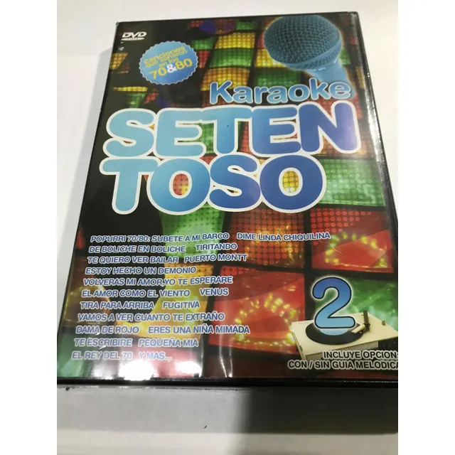 Karaoke Setentoso Canciones Del 70 Y 80 Dvd Nuevo Original
