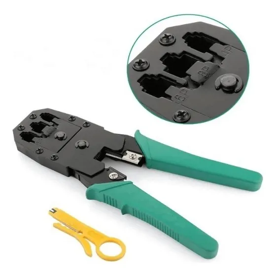 Crimpeadora - Cortadora 3 En 1 Conectores Rj45/rj11/rj12