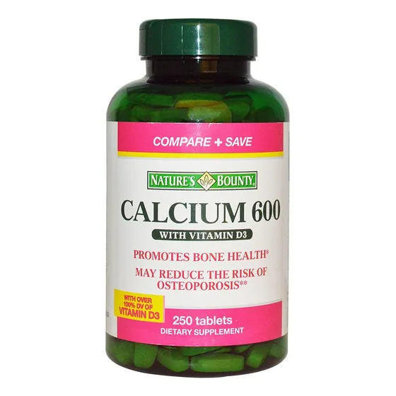 Complementa Nature's Bounty Calcium 600 Con Vitamina D3