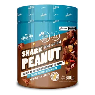 Pasta De Amendoim Pote 600g Zero Lactose Shark Pro Pasta De Amendoim Pote 600g Zero Lactose Shark Pro