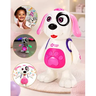 Cachorro Dançarino Robô Brinquedo Musical Bebê Anda Late Som Cachorro Dançarino