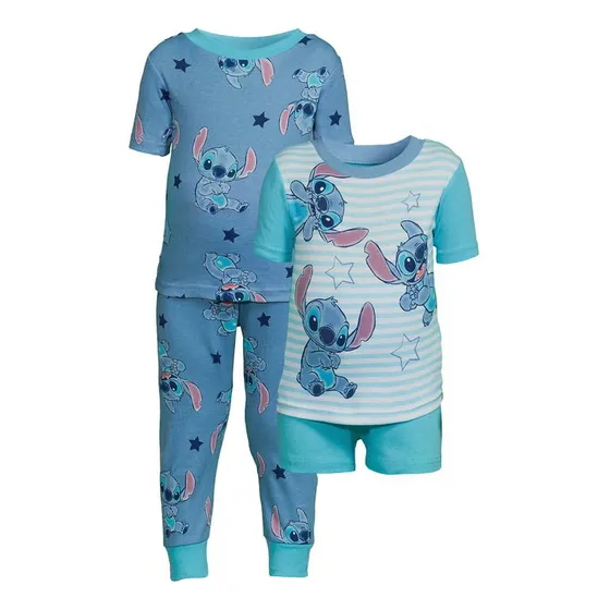 Pijamas Infantiles Stitch 4 Piezas