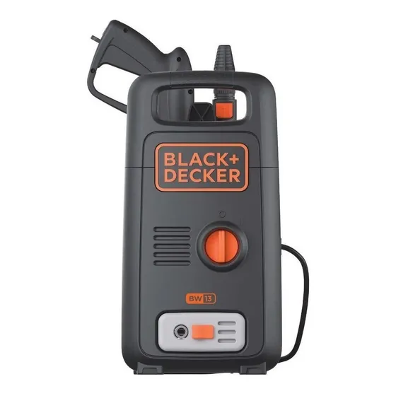 Hidrolavadora eléctrica Black+Decker BW13 naranja y negra de 1.3kW con 99.974bar de presión máxima 220V