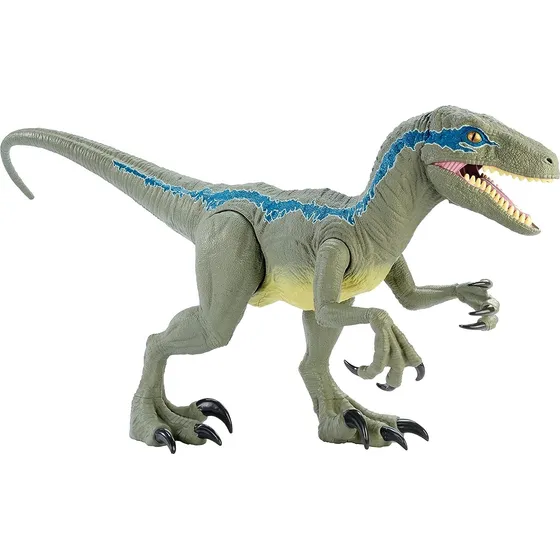 Juguete Jurassic World Supercolosal Velocirráptor Blue