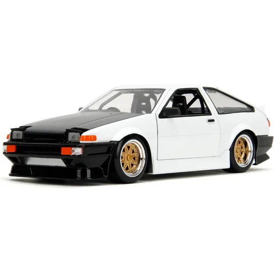 Jada Toys 1:24 Die-cast 1986 Ae86 Toyota Trueno Initial D Blanco