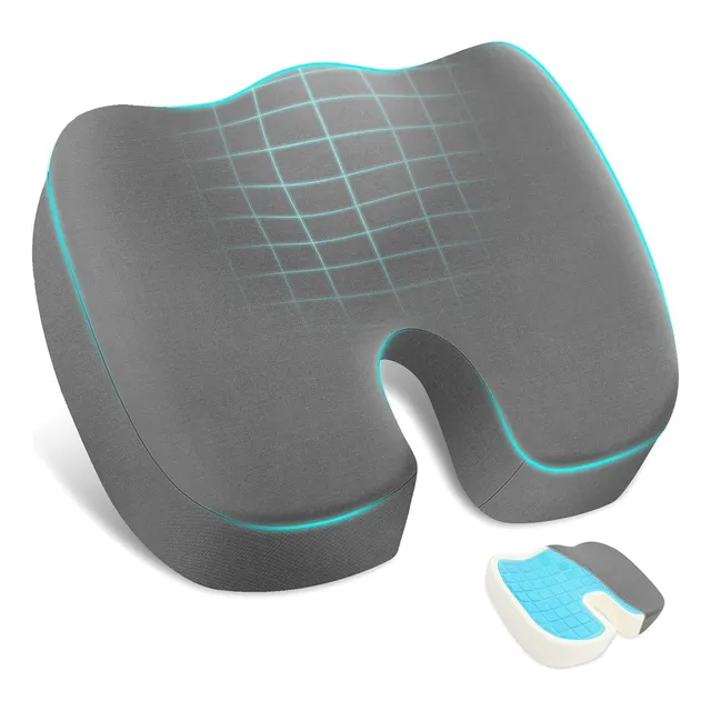 Almofada Assento Para Cóccix Protetor Ergonômico Com Capa