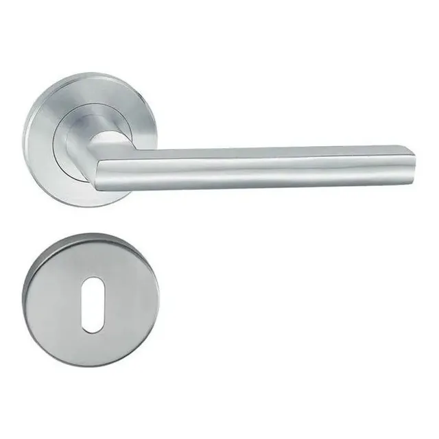 Manija Doble Hafele 903.91.646 Alta Gama Acero Inox. Hl10