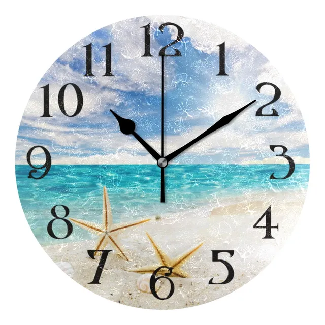 Reloj Pared 9.6 In Diseño Concha Mar