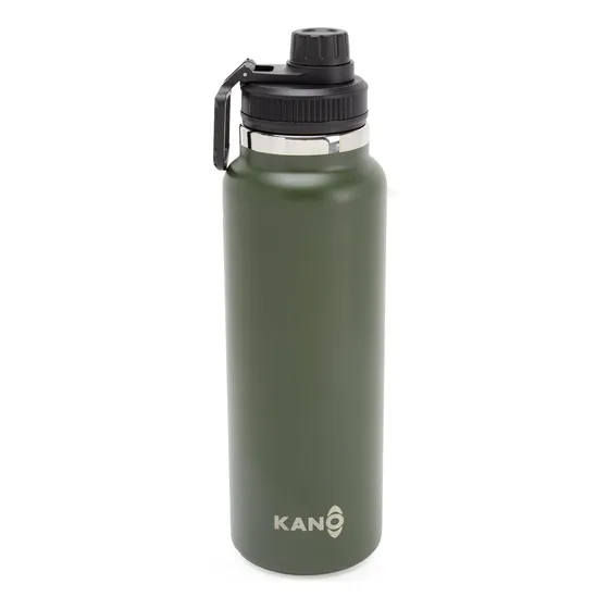 Botella Insulada Verde Oscuro 1.2 Litros / Botella Agua Kano