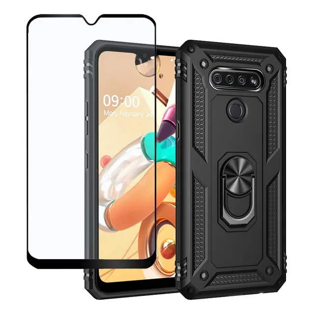 Rudo Uso Funda Case Para LG K51/LG Q51+screen Mica